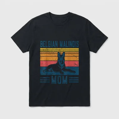 Hund Belgische Malinois Mama T-Shirt – Klassisches T-Shirt in Schwarz