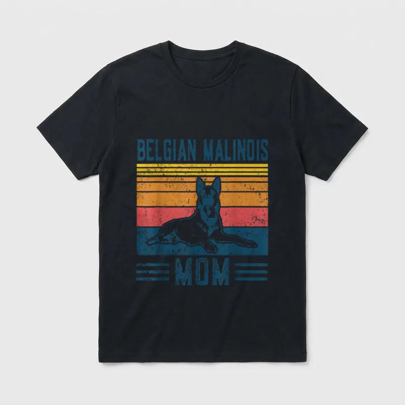 Hund Belgische Malinois Mama T-Shirt – Klassisches T-Shirt in Schwarz