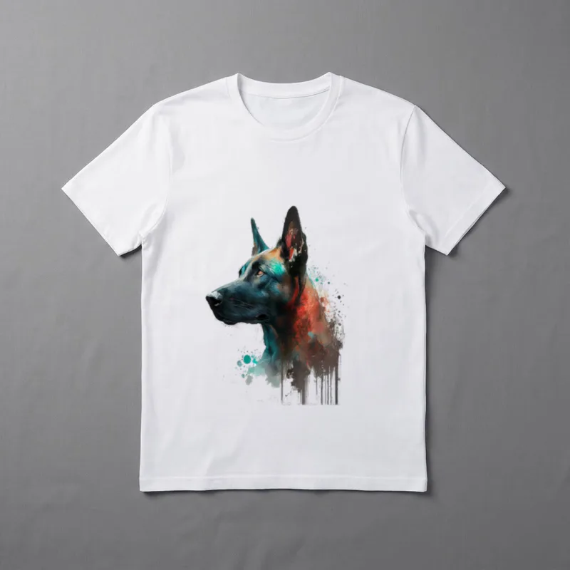 Belgian Malinois Belgischer Schäferhund T-Shirt 0049 – Klassisches T-Shirt in Schwarz