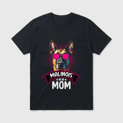 MALINOIS MAMA Hundebesitzerin Belgischer T-Shirt – Klassisches T-Shirt in Schwarz