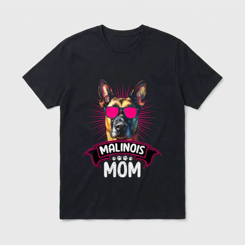 MALINOIS MAMA Hundebesitzerin Belgischer T-Shirt – Klassisches T-Shirt in Schwarz