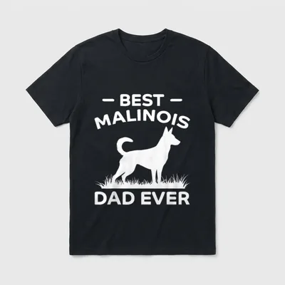 Bester Malinois-Vater aller Zeiten T-Shirt – Klassisches T-Shirt in Schwarz