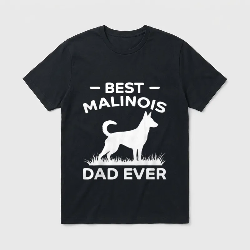 Bester Malinois-Vater aller Zeiten T-Shirt – Klassisches T-Shirt in Schwarz