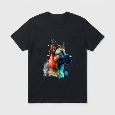 Malinois Belgischer Schäferhund Gassi T-Shirt – Klassisches T-Shirt in Schwarz
