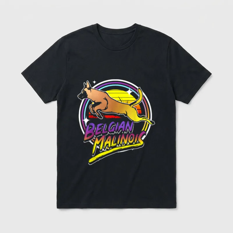 Belgisches Malinois-T-Design für Hundeliebhaber T-Shirt 0059 – Klassisches T-Shirt in Schwarz