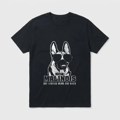 Mein Malinois der coolste T-Shirt – Klassisches T-Shirt in Schwarz