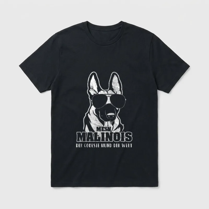 Mein Malinois der coolste T-Shirt – Klassisches T-Shirt in Schwarz