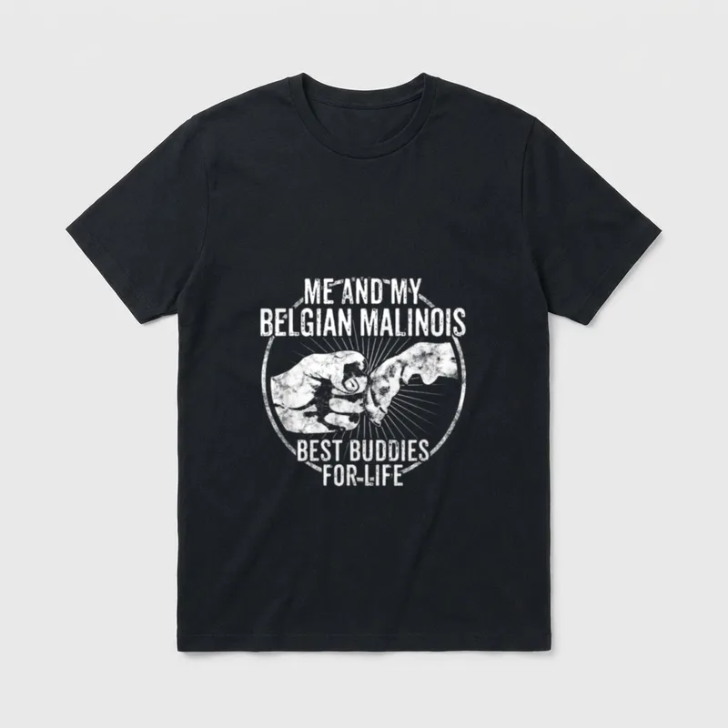 Malinois T-Shirt 0065 – Klassisches T-Shirt in Schwarz