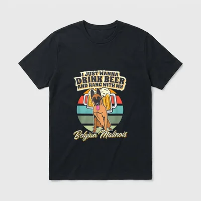 Ich will nur Bier T-Shirt – Klassisches T-Shirt in Schwarz
