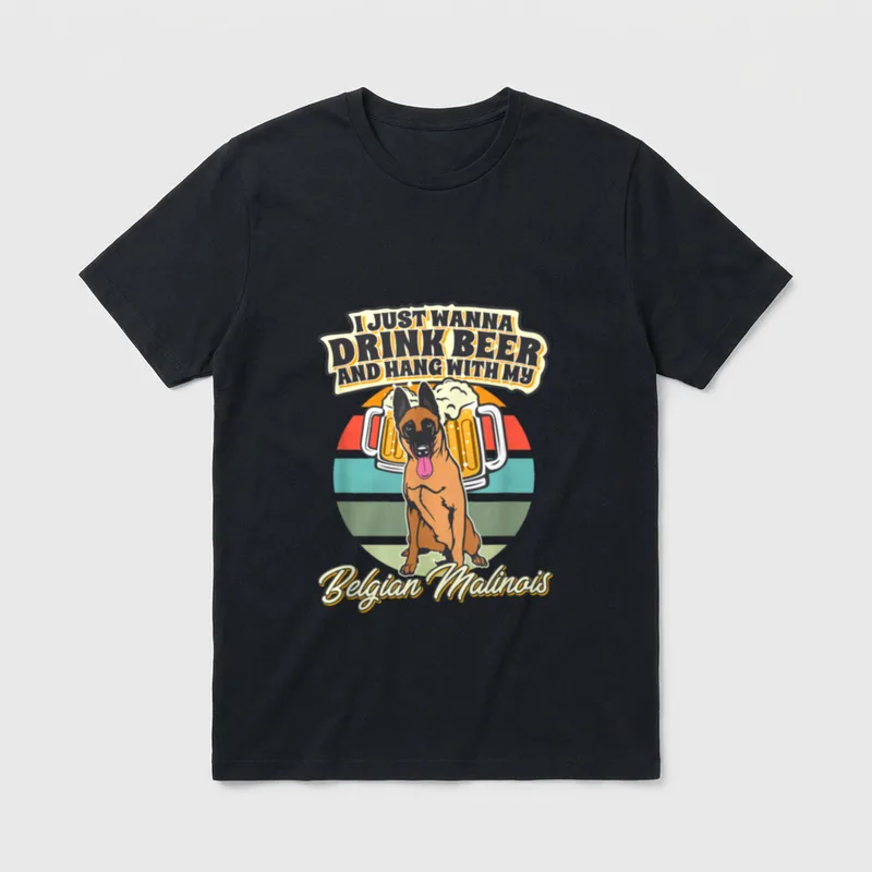 Ich will nur Bier T-Shirt – Klassisches T-Shirt in Schwarz