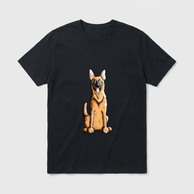 Lustiger Malinois T fürs T-Shirt – Klassisches T-Shirt in Schwarz