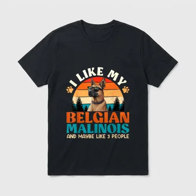 Malinois Besitzer I LIKE T-Shirt – Klassisches T-Shirt in Schwarz