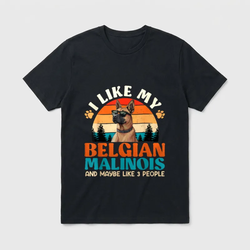 Malinois Besitzer I LIKE T-Shirt – Klassisches T-Shirt in Schwarz