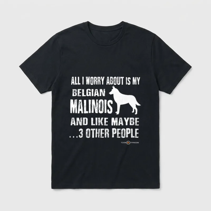 All I worry about T-Shirt – Klassisches T-Shirt in Schwarz