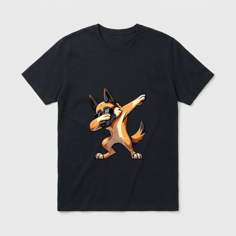 Lustige belgische Malinois Dabbing T-Shirt – Klassisches T-Shirt in Schwarz