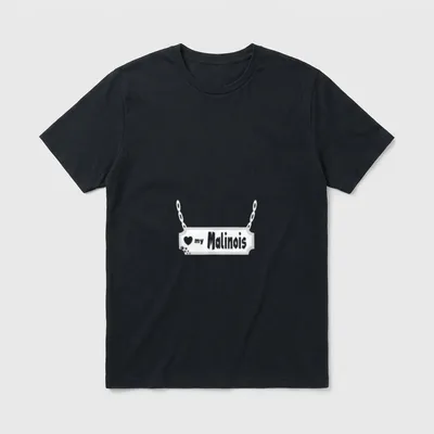Malinois Malinois Hund Malinois T-Shirt 0074 – Klassisches T-Shirt in Schwarz