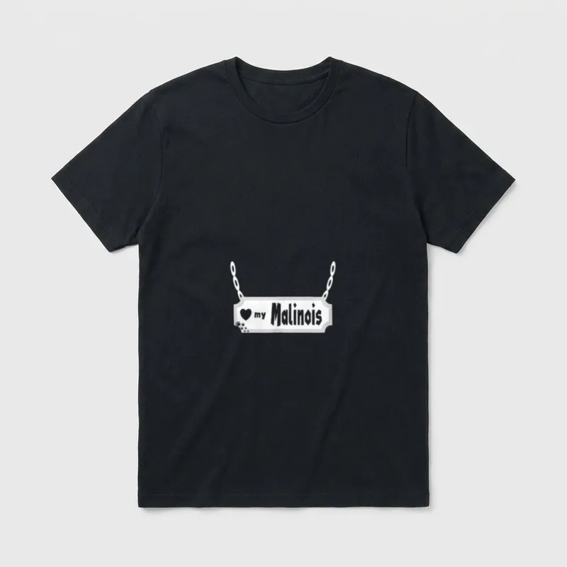 Malinois Malinois Hund Malinois T-Shirt 0074 – Klassisches T-Shirt in Schwarz