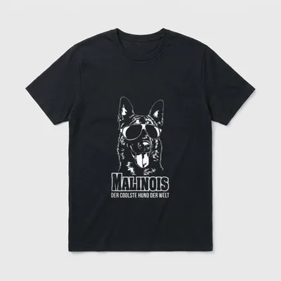 Malinois cooler Hund Hunde T-Shirt – Klassisches T-Shirt in Schwarz
