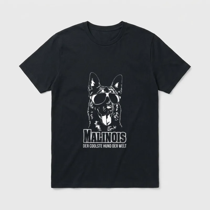 Malinois cooler Hund Hunde T-Shirt – Klassisches T-Shirt in Schwarz