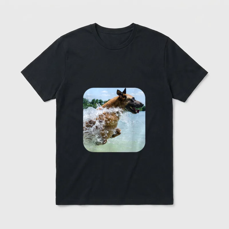 Malinois T-Shirt 0077 – Klassisches T-Shirt in Schwarz