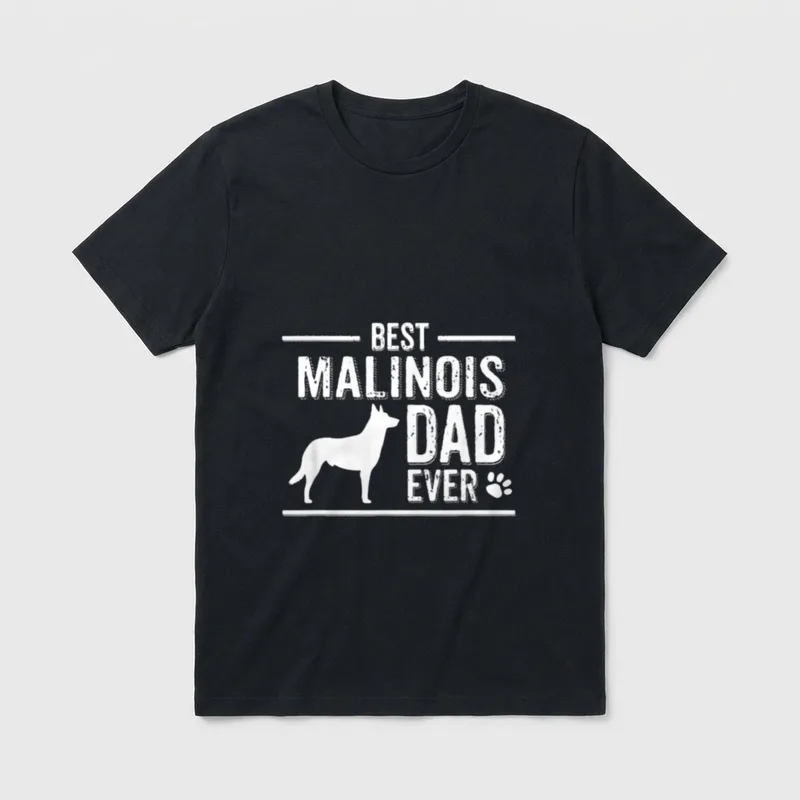 Malinois T-Shirt 0078 – Klassisches T-Shirt in Schwarz