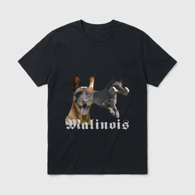 Malinois Hundesport mit Schatten T-Shirt – Klassisches T-Shirt in Schwarz