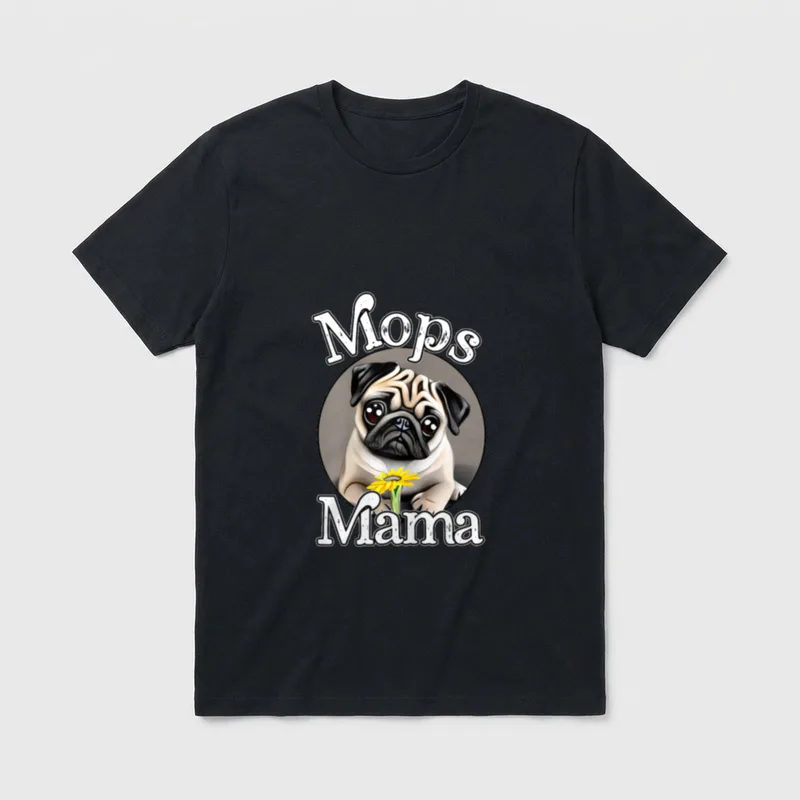 Mops Hunde Geschenke T-Shirt – Klassisches T-Shirt in Schwarz