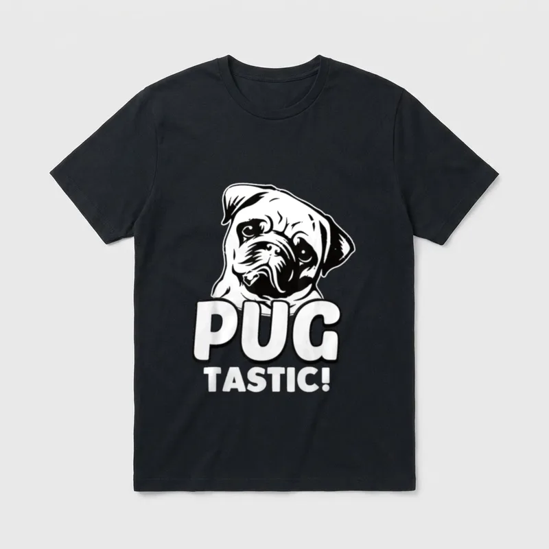 Mops Artikel Mops Hund T-Shirt – Klassisches T-Shirt in Schwarz