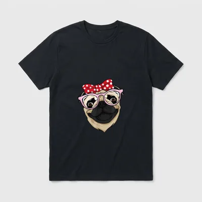 Mops Lustiges Hunde Mops T-Shirt – Klassisches T-Shirt in Schwarz