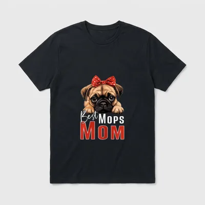 Mops Mama für Hundeliebhaber T-Shirt – Klassisches T-Shirt in Schwarz