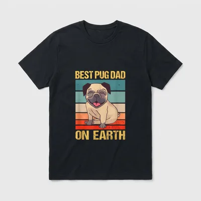 Mops Outfit Hund Lustiges T-Shirt – Klassisches T-Shirt in Schwarz
