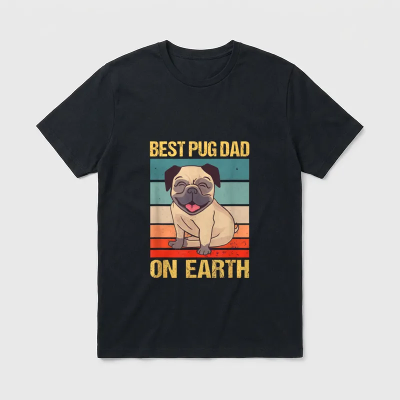 Mops Outfit Hund Lustiges T-Shirt – Klassisches T-Shirt in Schwarz