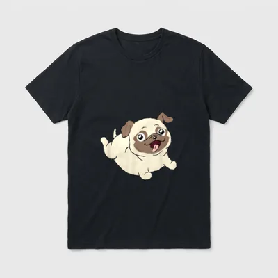 Süßer Mops Hund Haustier T-Shirt – Klassisches T-Shirt in Schwarz