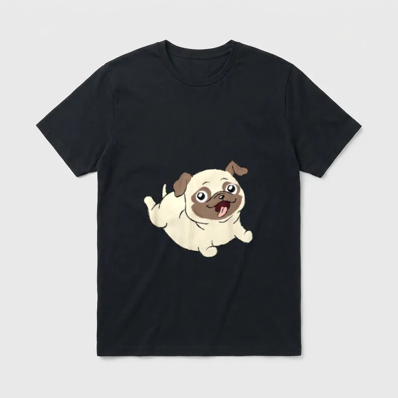 Süßer Mops Hund Haustier T-Shirt – Klassisches T-Shirt in Schwarz