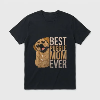 Beste Puggle Mama aller T-Shirt – Klassisches T-Shirt in Schwarz