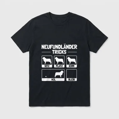 Lustiges Neufundländer Hund Hundehalter T-Shirt – Klassisches T-Shirt in Schwarz