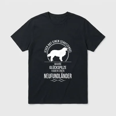 Neufundländer Schutzengel Neufi Hund T-Shirt – Klassisches T-Shirt in Schwarz