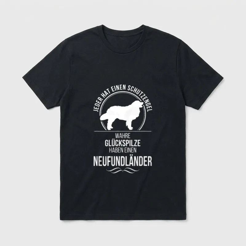 Neufundländer Schutzengel Neufi Hund T-Shirt – Klassisches T-Shirt in Schwarz
