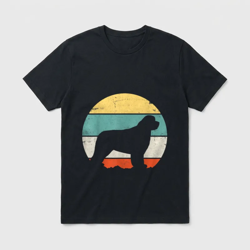 Neufundländer Neufundländer & Leonberger T-Shirt – Klassisches T-Shirt in Schwarz