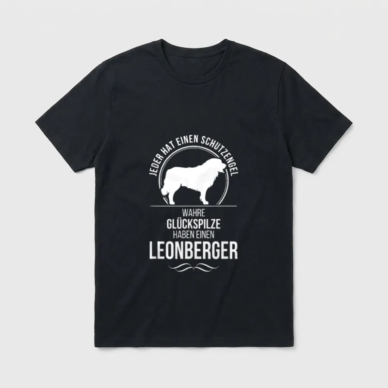 Leonberger Schutzengel Hunde Hund T-Shirt – Klassisches T-Shirt in Schwarz