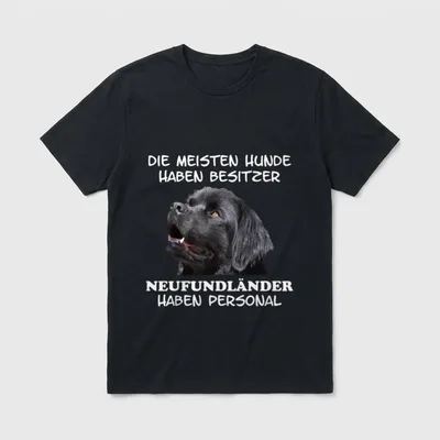 Neufundländer Hund Personal T-Shirt – Klassisches T-Shirt in Schwarz