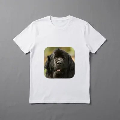Neufundländer T-Shirt 0018 – Klassisches T-Shirt in Schwarz
