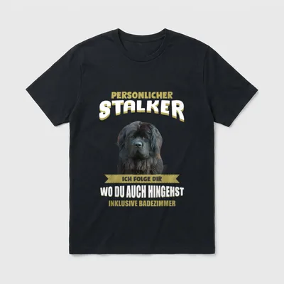 Neufundländer Neufundländer Hund T-Shirt 0054 – Klassisches T-Shirt in Schwarz