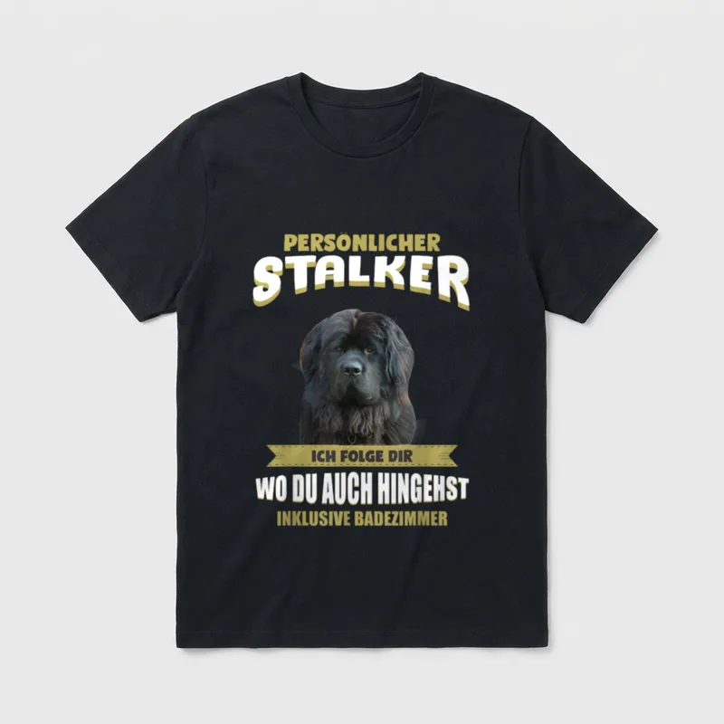Neufundländer Neufundländer Hund T-Shirt 0054 – Klassisches T-Shirt in Schwarz