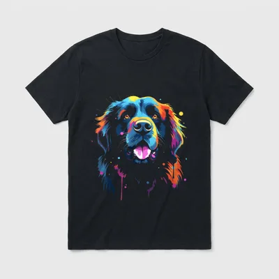 Neufundländer Hund Gassi Haustier T-Shirt – Klassisches T-Shirt in Schwarz