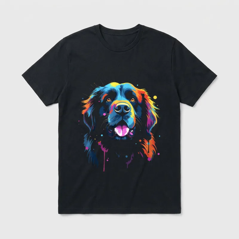 Neufundländer Hund Gassi Haustier T-Shirt – Klassisches T-Shirt in Schwarz