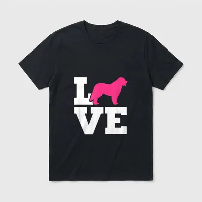 Leonberger T-Shirt 0072 – Klassisches T-Shirt in Schwarz