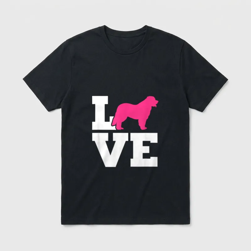 Leonberger T-Shirt 0072 – Klassisches T-Shirt in Schwarz