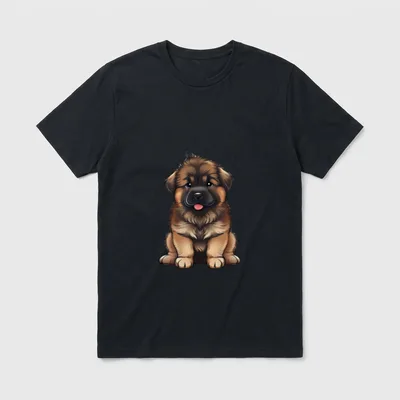 Hunde Leonberger Leonberger T-Shirt 0079 – Klassisches T-Shirt in Schwarz