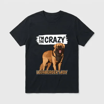 I'm The Crazy Leonberger T-Shirt – Klassisches T-Shirt in Schwarz